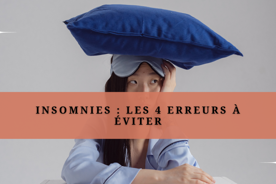 Photo d'une femme ne trouvant pas le sommeil pour illustrer l'article "insomnies : les 4 erreurs à éviter"