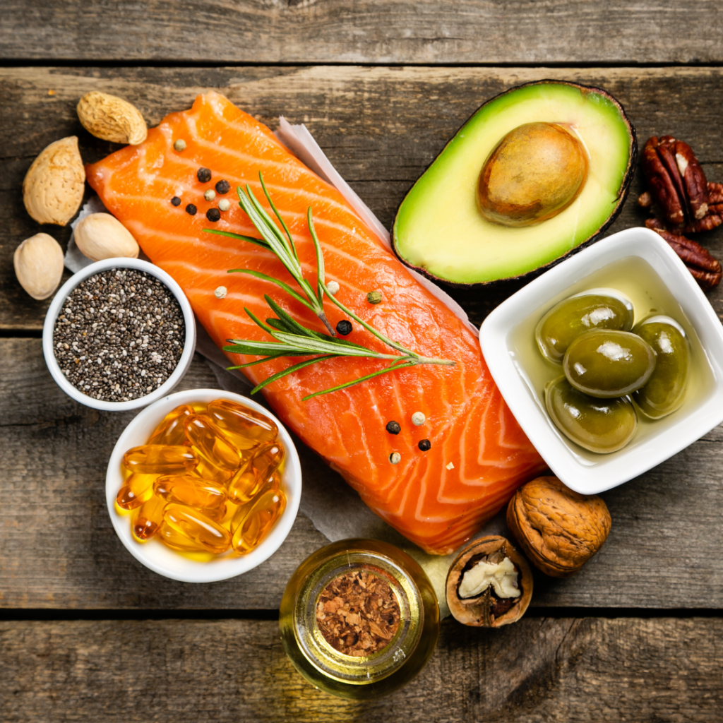 photos des aliments riches en omega 3 pour illustrer l'article "omega 3 sommeil : mieux dormir en mangeant des poissons"