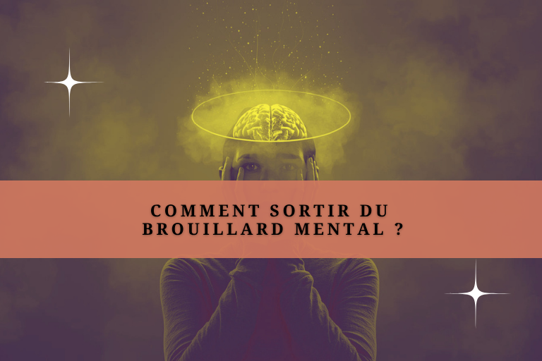 Illustration d'une personne souffrant du brouillard mental pour illustrer l'article sur les solutions et causes du brouillard mental