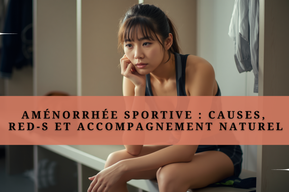 Sportive concernée par l'aménorrhée liée à l'entraînement intensif et au déficit énergétique